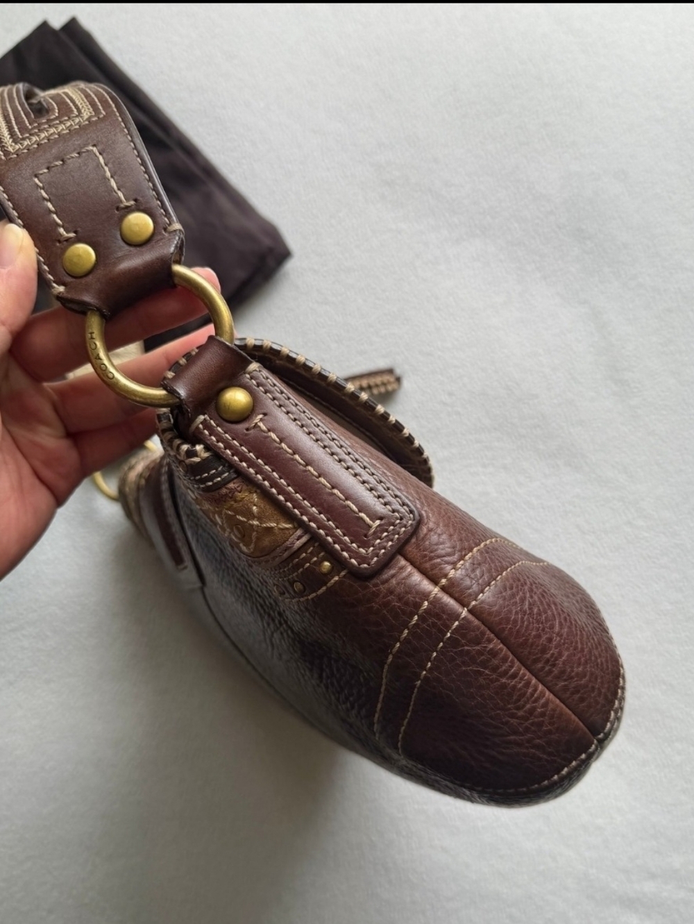 Rare And Unique Coach Soho Bag 100% Leather - Picture 6 of 10